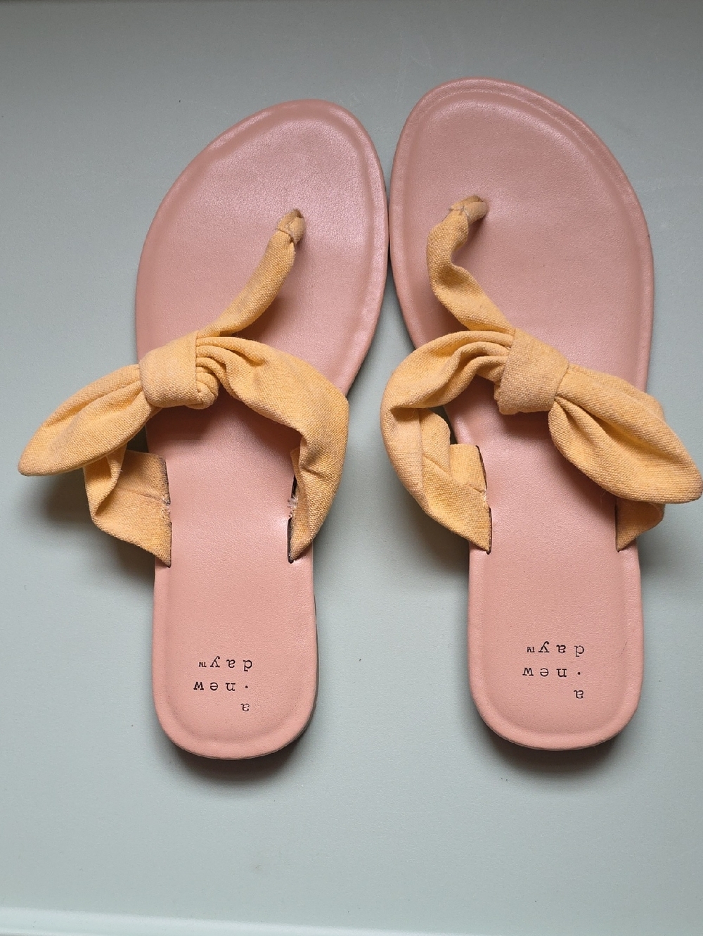A new day Yellow Knotted Sandals - Women's 7.5